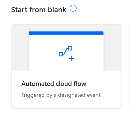 power automate page showing the button of the automate cloud flow